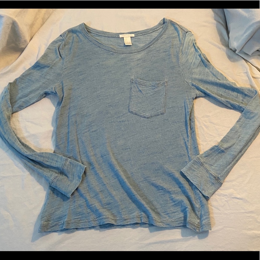 Blue Forever 21 Long Sleeve T-shirt (Size S)